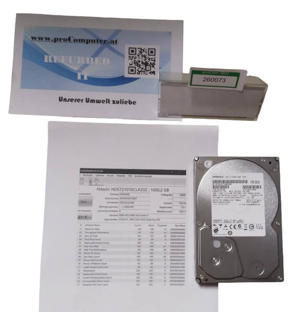 HDD, Festplatte, Hitachi Deskstar, HDS721010CLA332, 1 TB, 3,5 Zoll, SATA