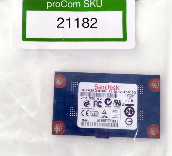 SSD, Sandisk, SDPA3AD-016G, 16 GB intern, 1,8 Zoll, PATA / IDE