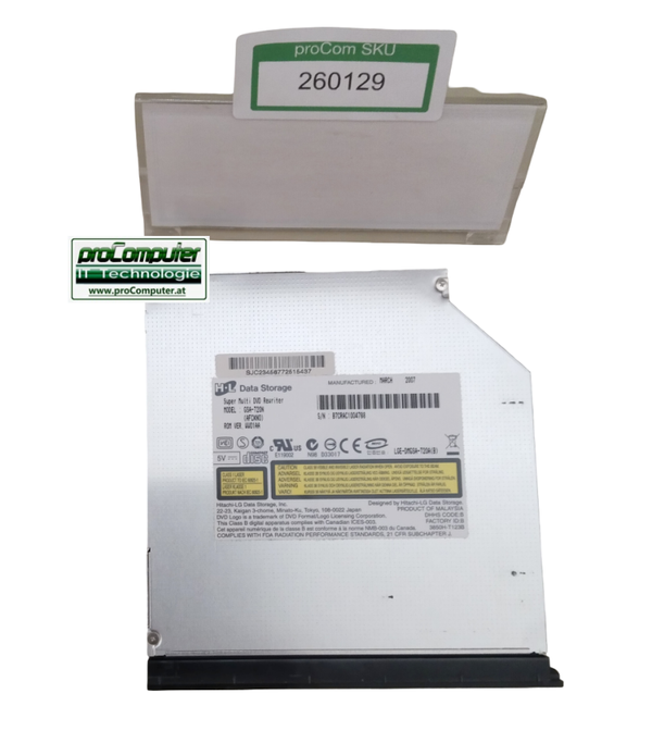 DVD-RW, Laufwerk  Hitachi LG, GSA-T20N, IDE, 12,7 mm, für Asus G53 Serie oder X53 Serie
