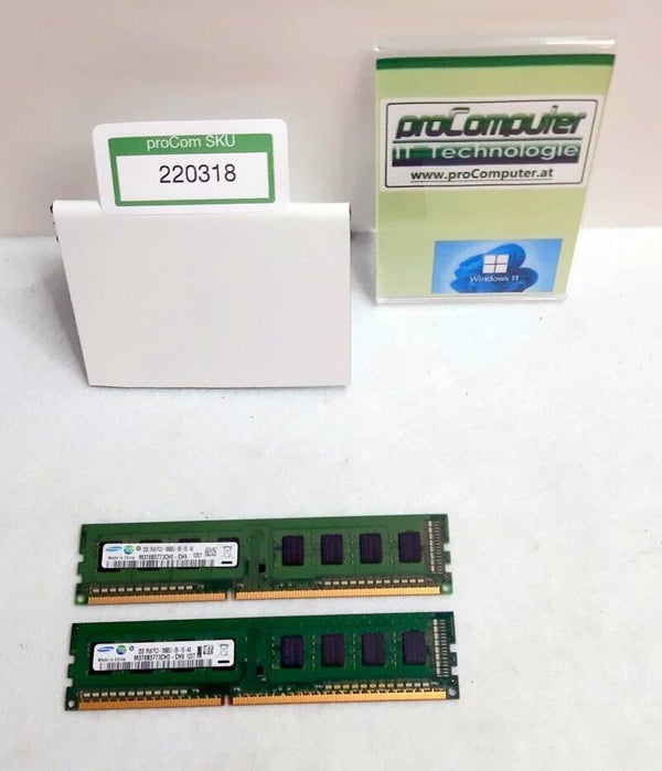 RAM / Arbeitsspeicher für PC / Samsung / 2x2 GB / PC3-10600U