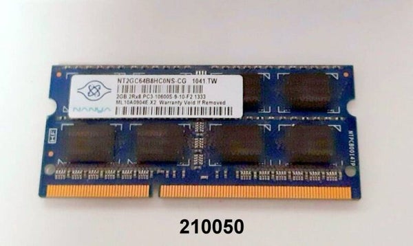 RAM / Arbeitsspeicher für Laptop / Nanya / 1x2GB / PC3 10600S