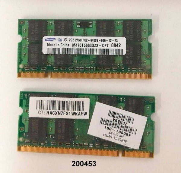 RAM / Arbeitsspeicher für Laptop / Samsung / 2x2GB / PC2-6400S