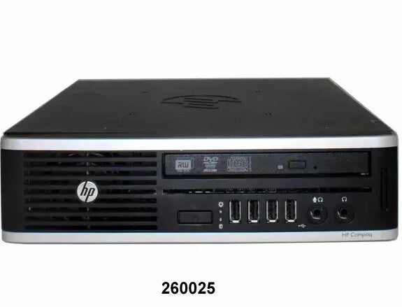 Mini PC / HP Compaq Elite 8300 USDT / Intel i3-3220 / 3,30 GHz / 120 GB SSD / 8 GB RAM / Win 10+OFF 24