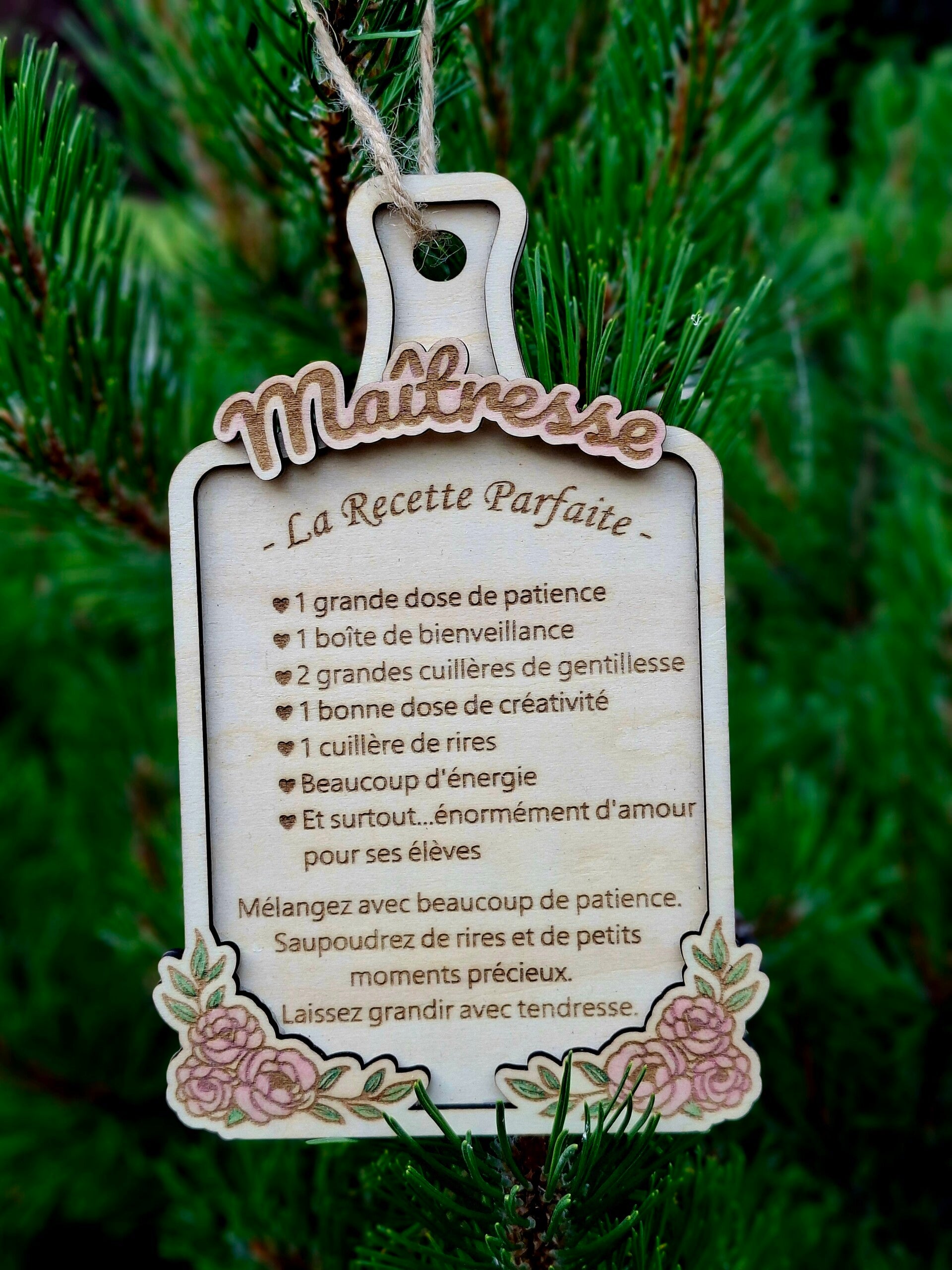 Planche de cuisine "recette"
