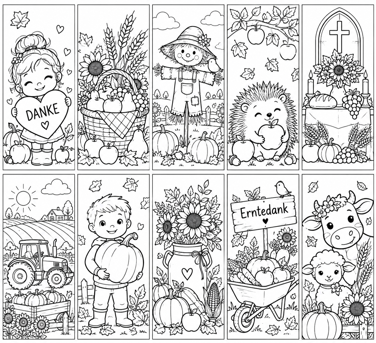 Ausmalbilder Herbst