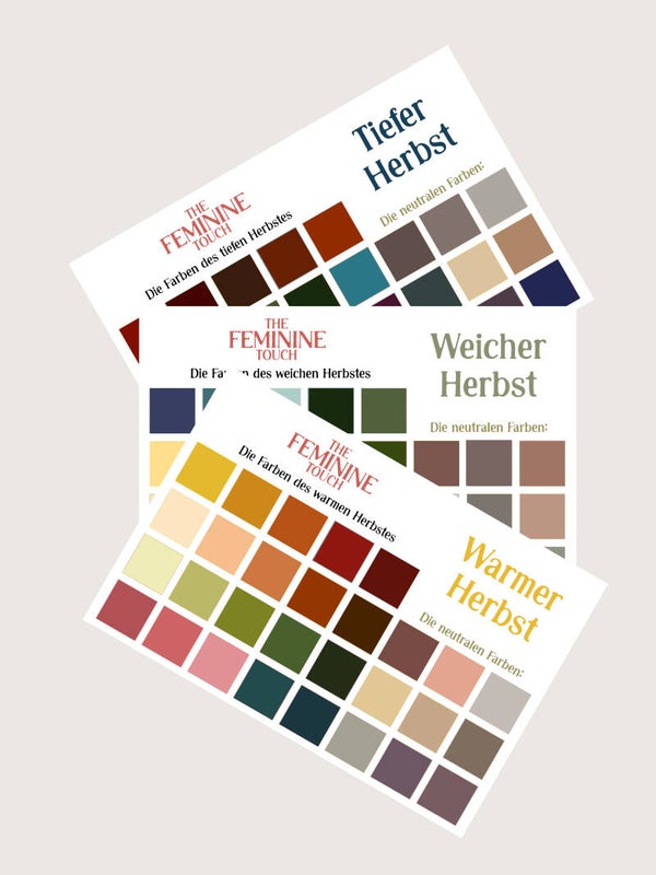 Herbst - 3 Farbkarten