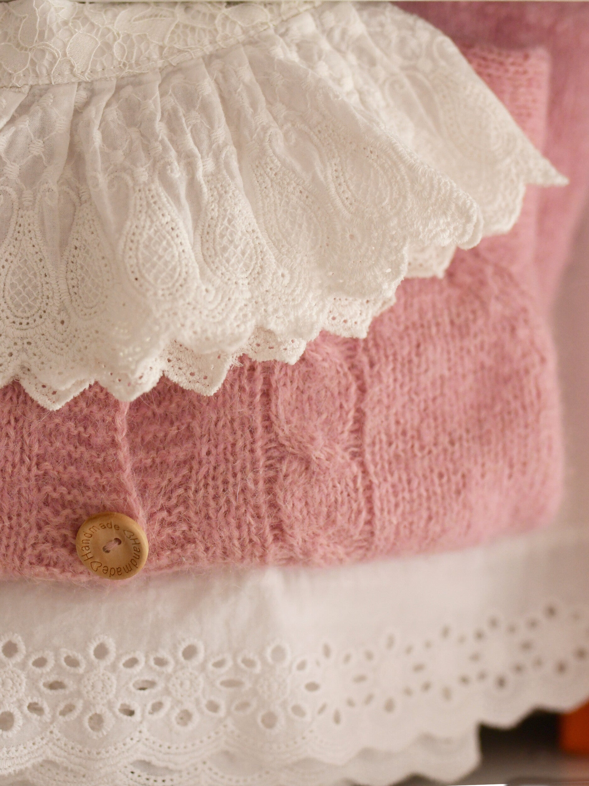 Strickjacke aus Alpaka und Seide