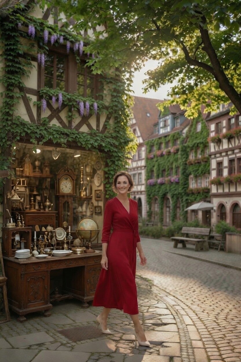 Das Wickelkleid - aus Leinen