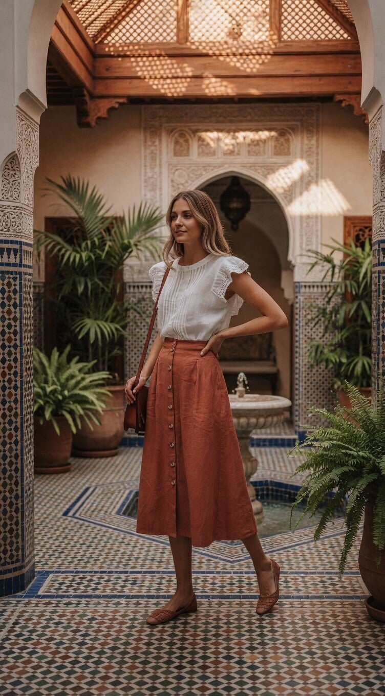 Hanna in den Souks - Rock und Bluse