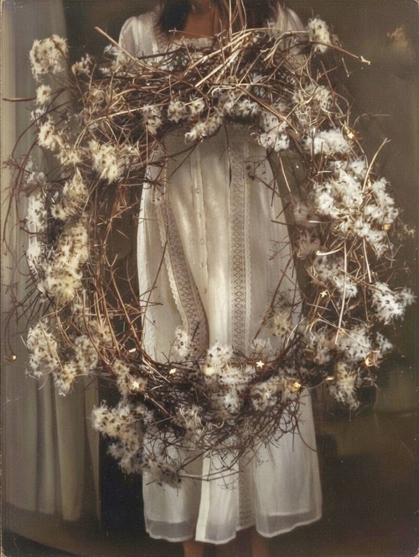 Die Schwanenkönigin - Nachthemd aus Maulbeerseide und Ramie