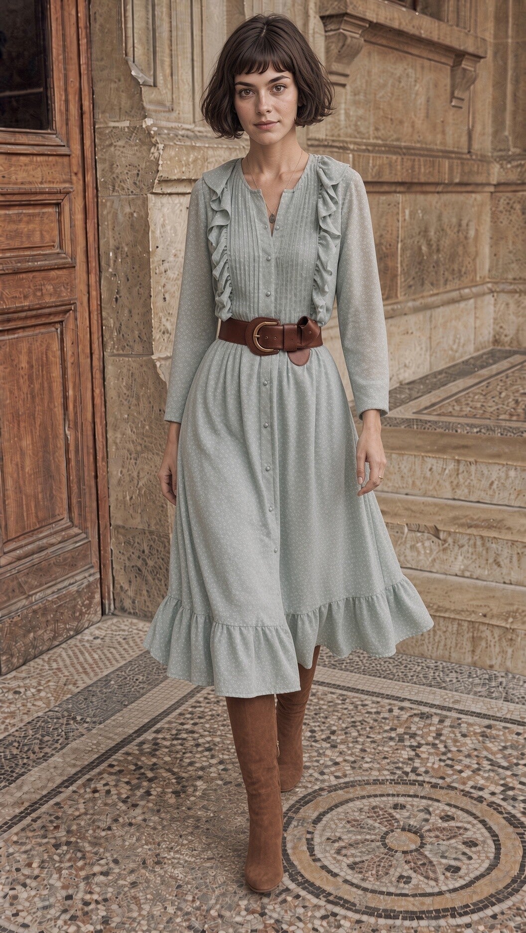Bonjour Tristesse - Kleid aus fließender Baumwolle