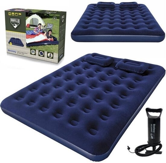 Bestway Pavillo luchtbed flocked 22 cm queen set