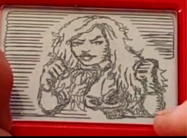 Permanent Etch a Sketch Art