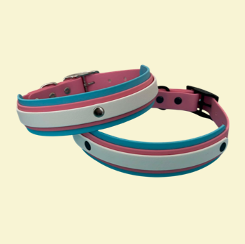 2 x trans triple-layered collars