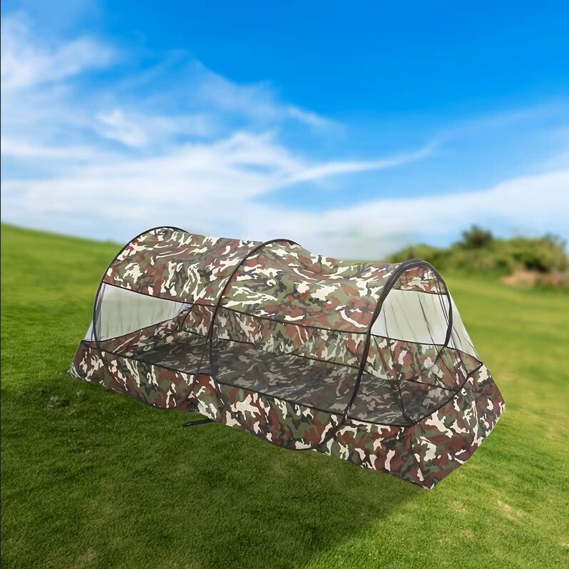Tente de camping avec moustiquaire