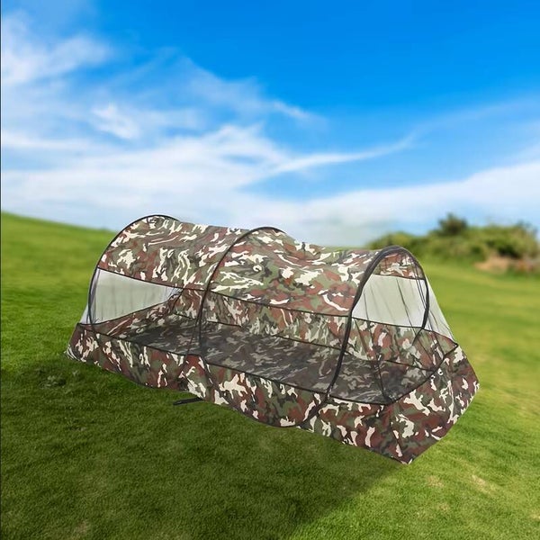 Tente de camping avec moustiquaire