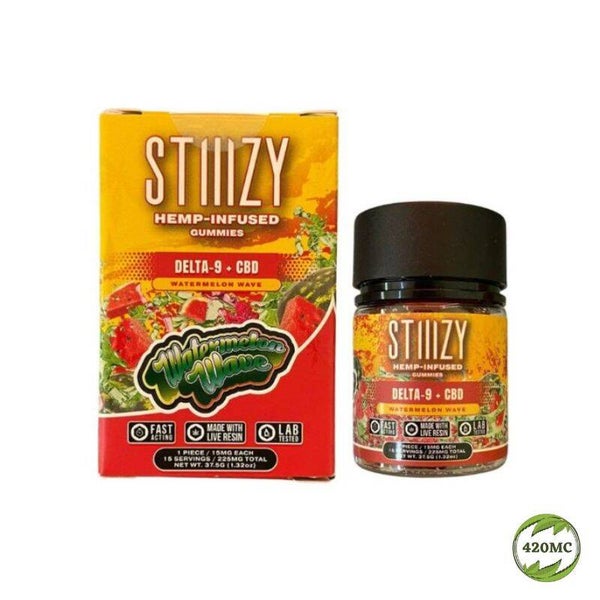 Gomitas STIIIZY Delta-9 + CBD “Watermelon Wave” (15 pzs)