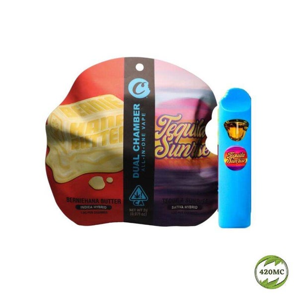 PLUMA DE WAX DESECHABLE - COOKIES (2 en 1) "Berniehana Butter - Tequila Sunrise" (SATIVA) 2GR