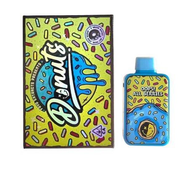 PLUMA DE WAX DESECHABLE - DONUTS X FRYD  "Oops All Berries" 2ML (SATIVA)