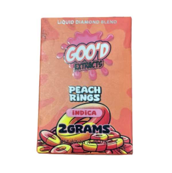 PLUMA DE WAX DESECHABLE - GOO´D EXTRACTS "Peach Rings" 2ML (ÍNDICA)