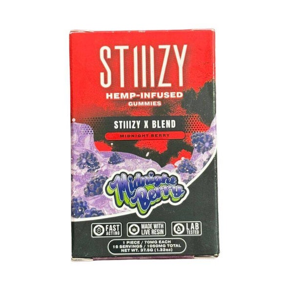 Gomitas STIIIZY X BLEND "Midnight Berry"THC (15 pzs)