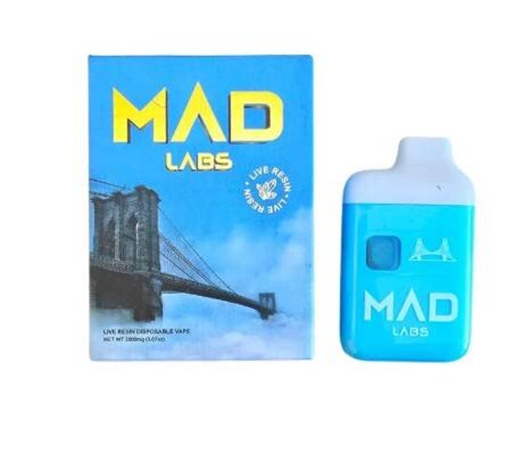 PLUMA DE WAX DESECHABLE - MAD LABS "Brooklyn Breeze" 2ML (SATIVA)