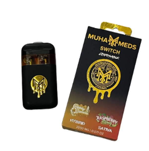 PLUMA – MUHA MEDS (2 en 1) "Honey Banana & Raspberry Lime" 2ML (HIBRIDA / SATIVA)