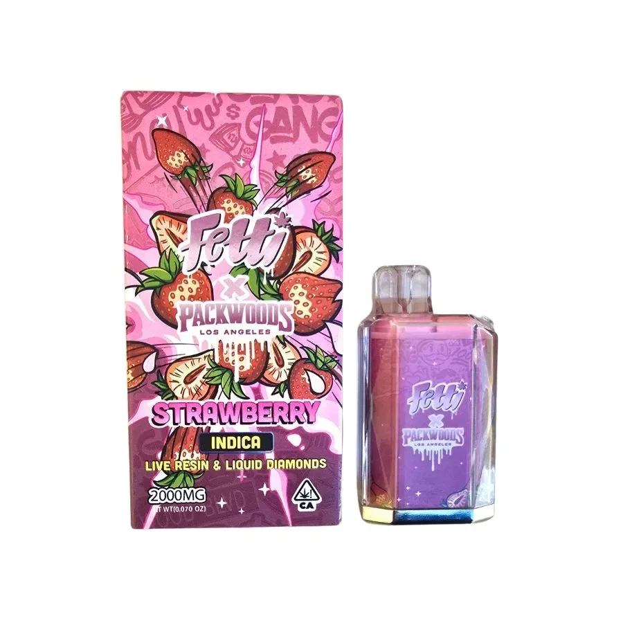 PLUMA DESECHABLE - FETTI BY PACKWOODS - "Strawberry" 2ML (INDICA)