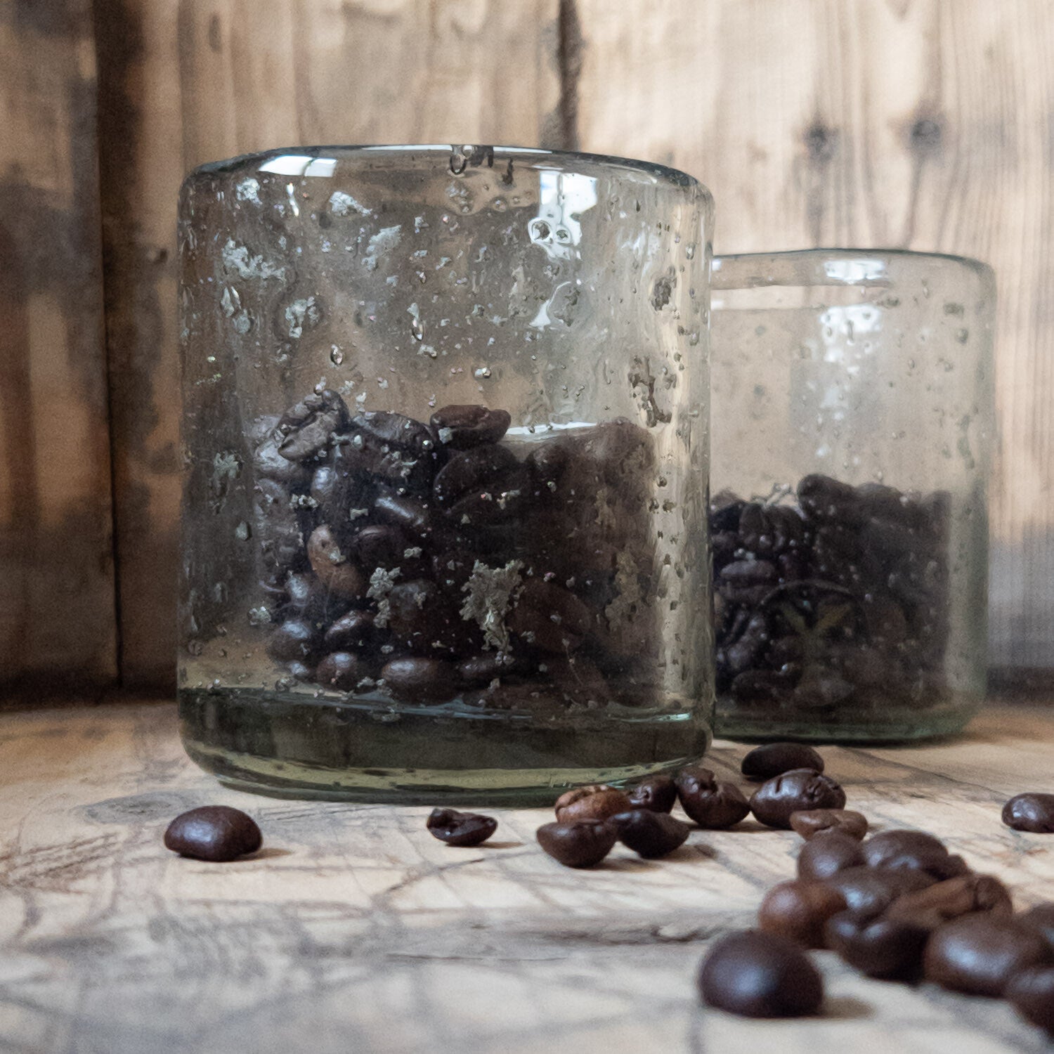 Brynxz - Cylinder Atmosphere Vintage Clear - D7/H8 cm - Glazen Windlicht