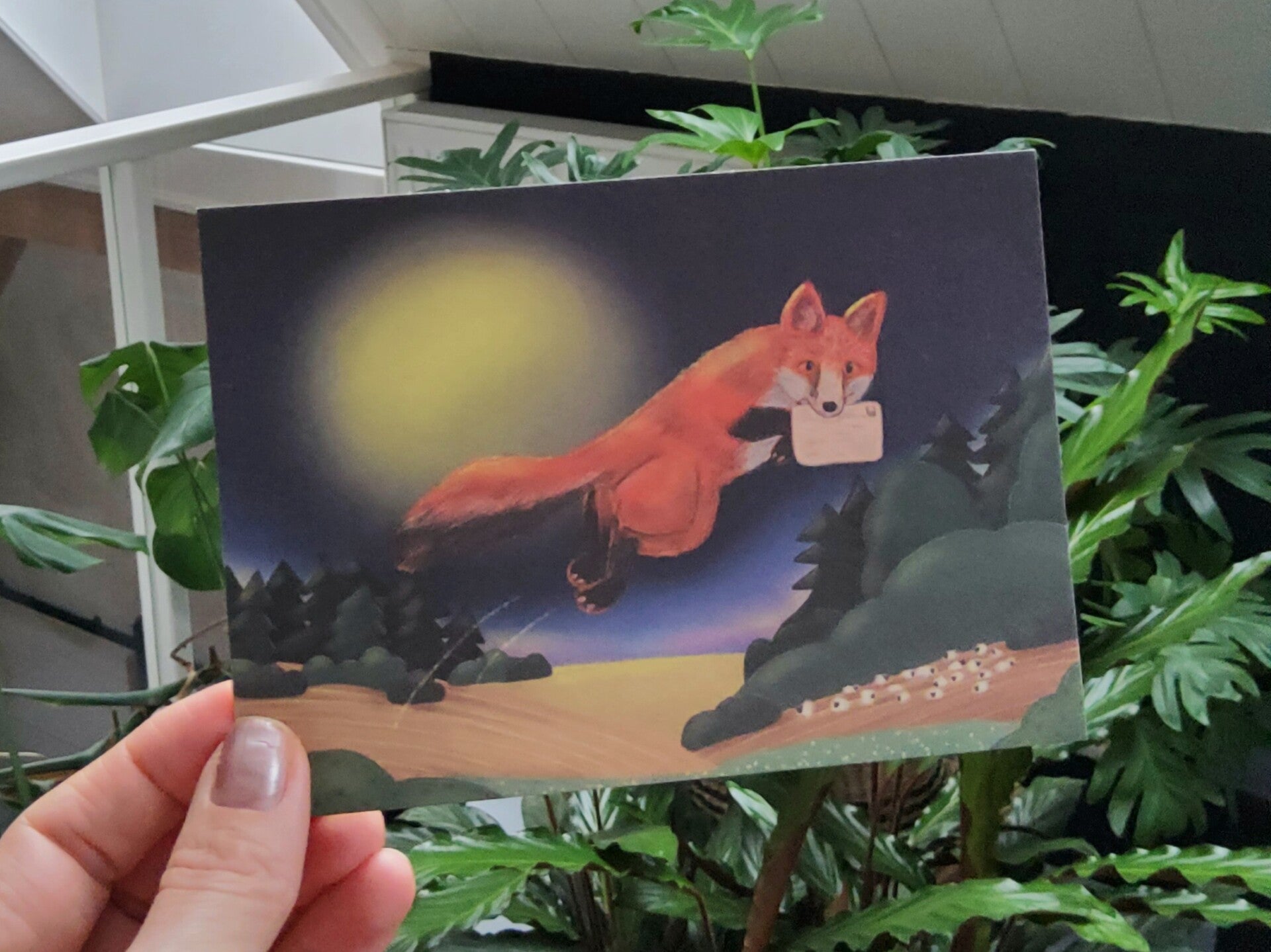 Ansichtkaart Vos - PaperWise papiersoort