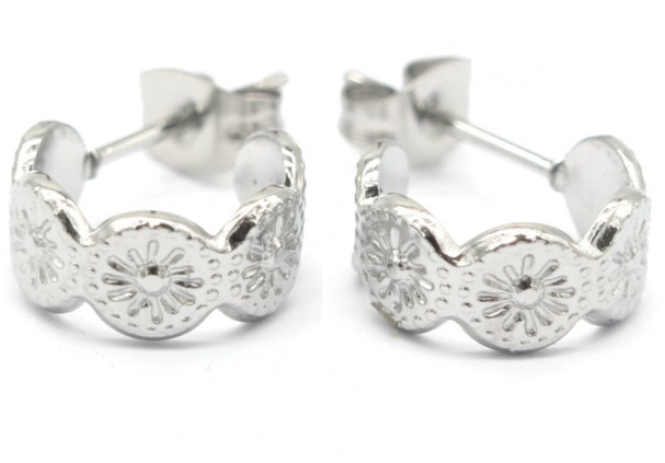 Oorbellen silver rings small