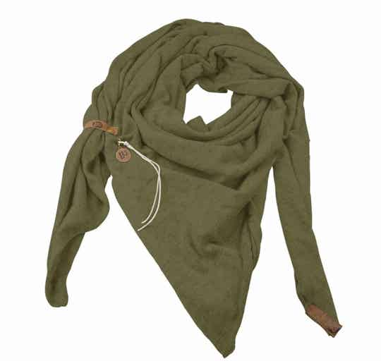 LOT83 sjaal khaki & zwart