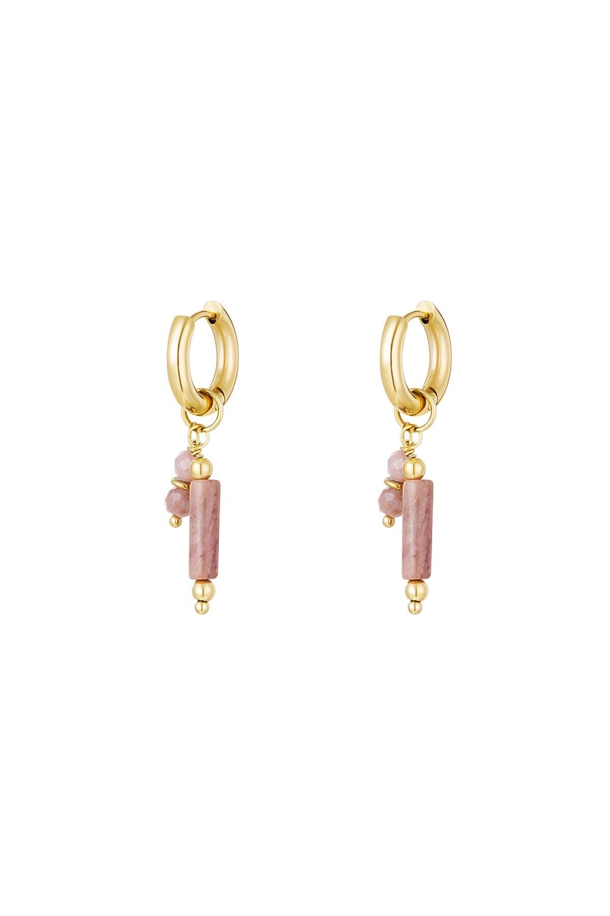 Oorbellen pink jane