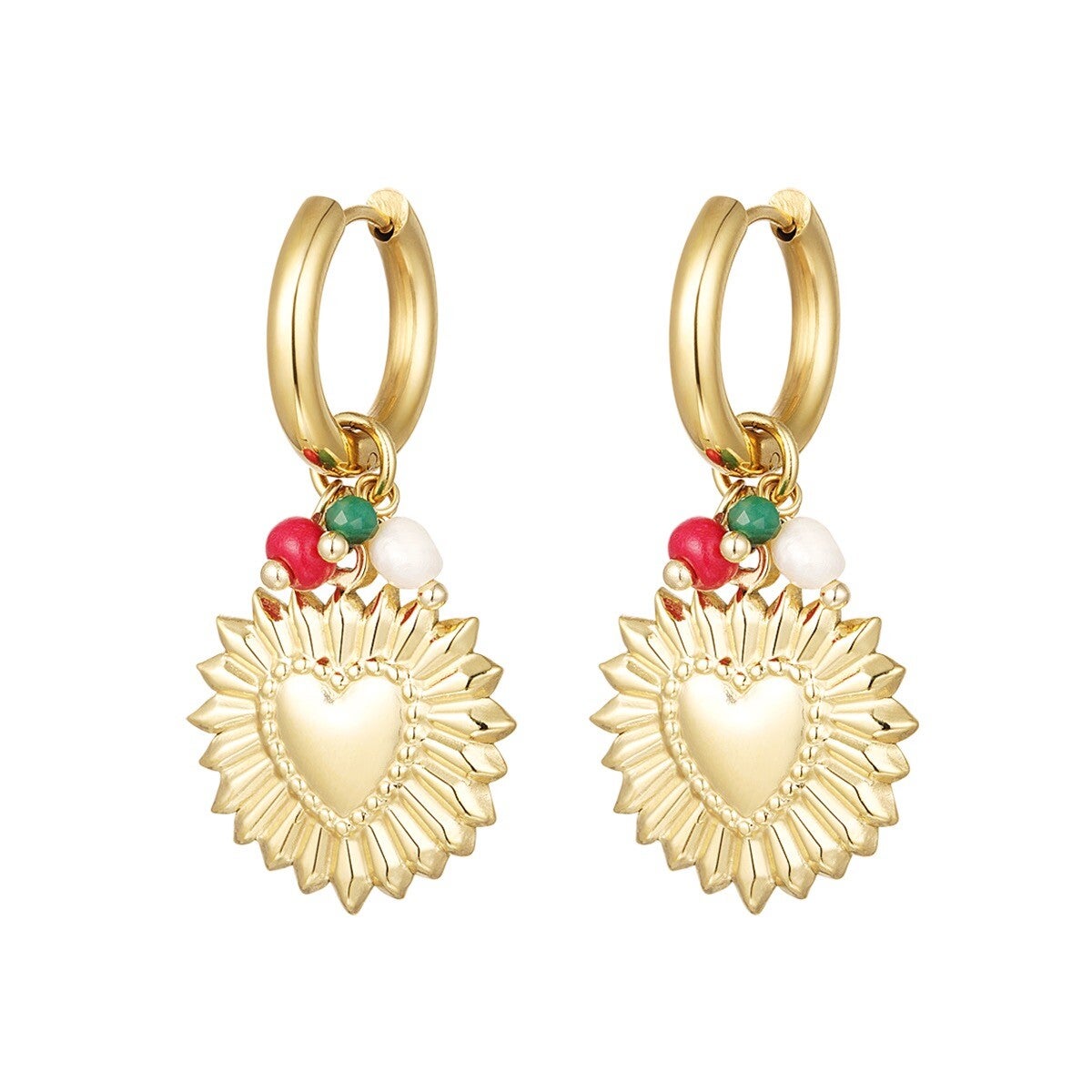 Oorbellen hartjesbloem