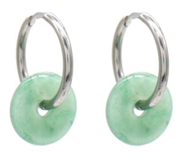 Oorbellen mint quartz