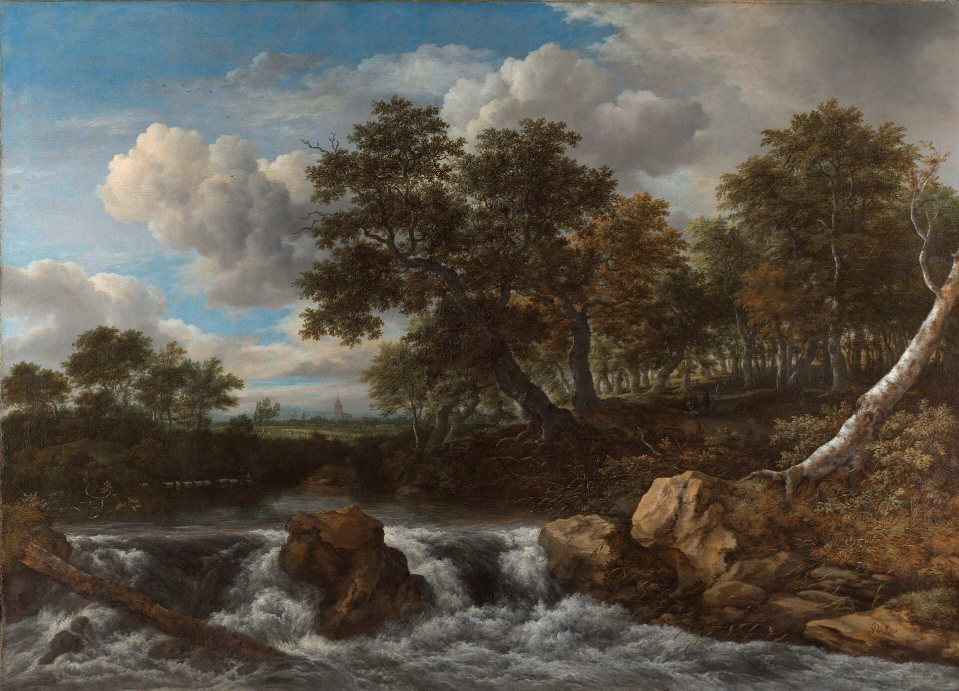 REL-0013-Landschap met waterval, Jacob Isaacksz van Ruisdael, ca. 1668