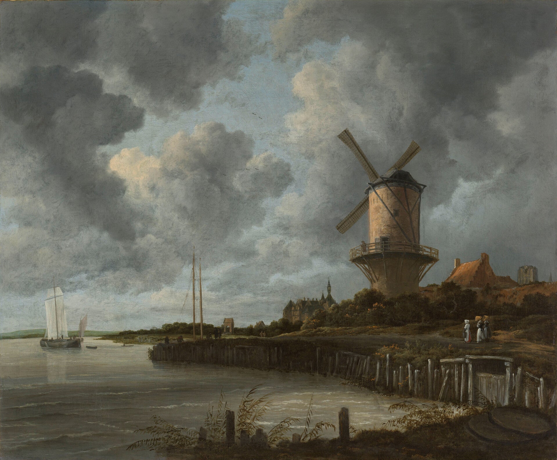 REL-0012-De molen bij Wijk bij Duurstede, Jacob Isaacksz van Ruisdael, ca. 1668 - ca. 1670