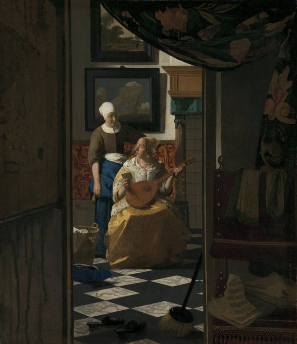 REL-0009-De liefdesbrief, Johannes Vermeer, ca. 1669 - ca. 1670