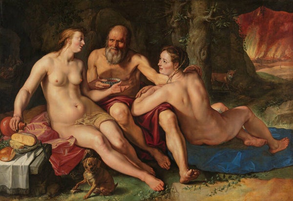 REL-0018-Lot en zijn dochters, Hendrick Goltzius, 1616