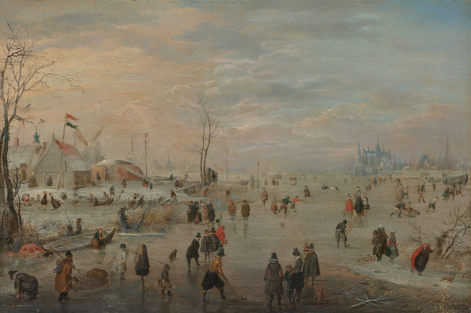 REL-0021-IJsvermaak, Hendrick Avercamp, ca. 1615 - ca. 1620