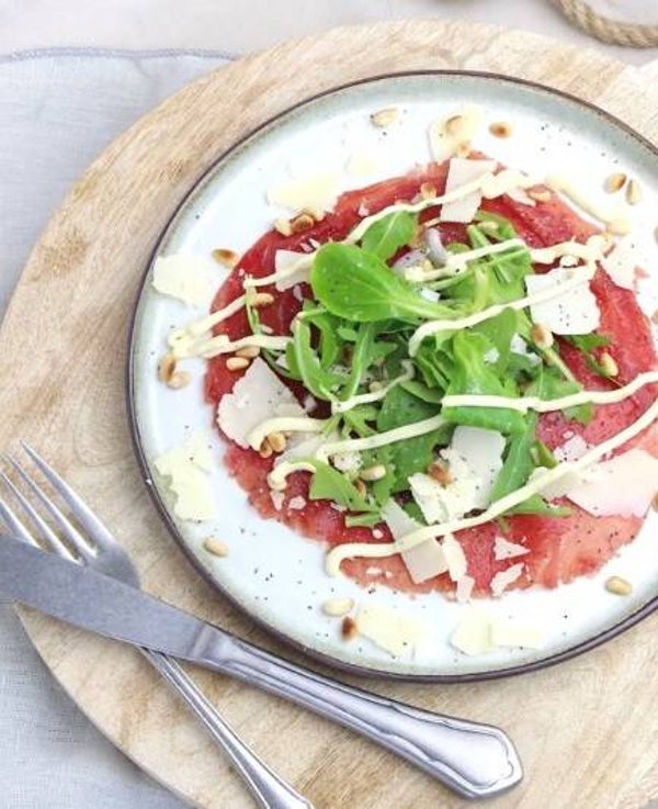 Voorgerecht: Carpaccio