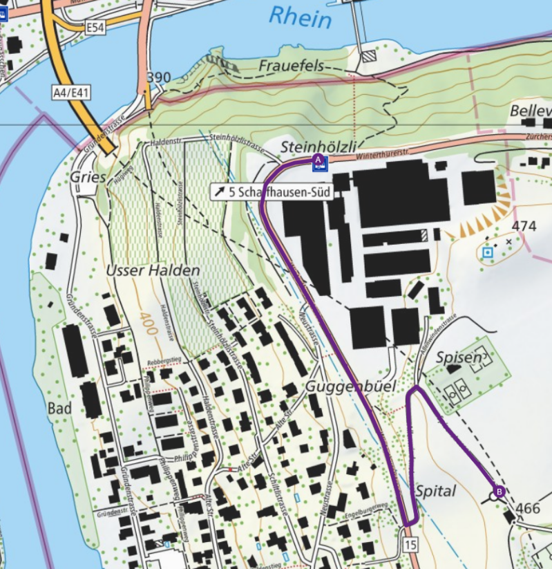 Zu sehen ist eine Karte mit der Anlage Allenwinden.