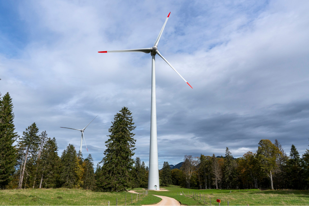 Zu sehen ist der Windpark Ste-Croix im Kanton Wadt.