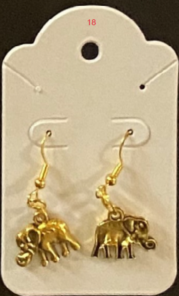 Earrings Elephants