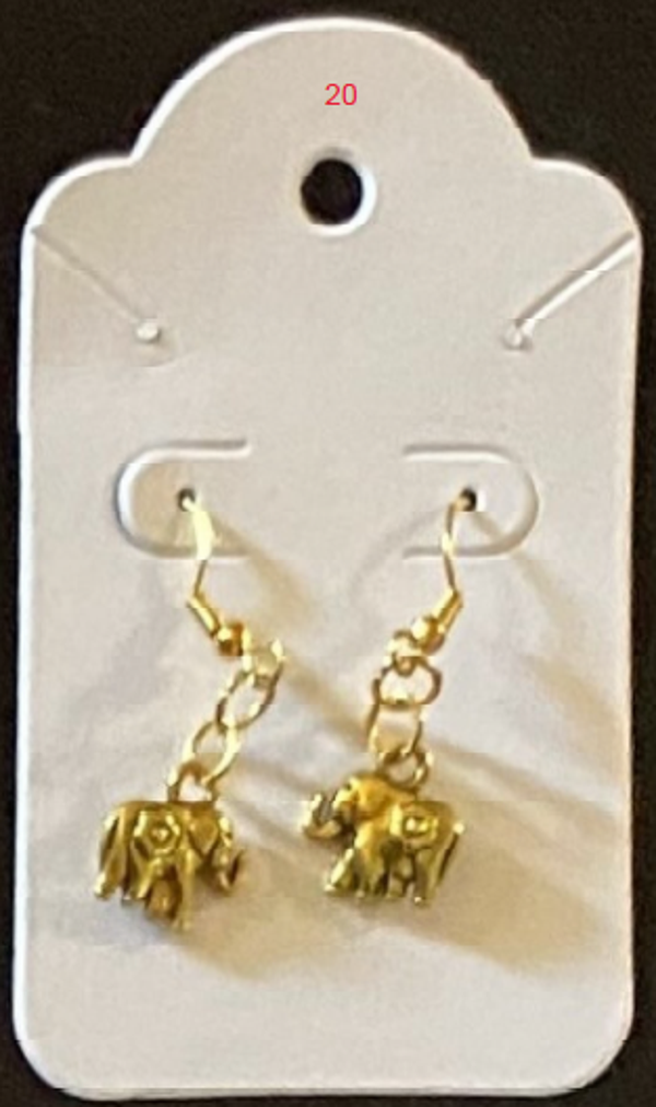 Earrings elephants