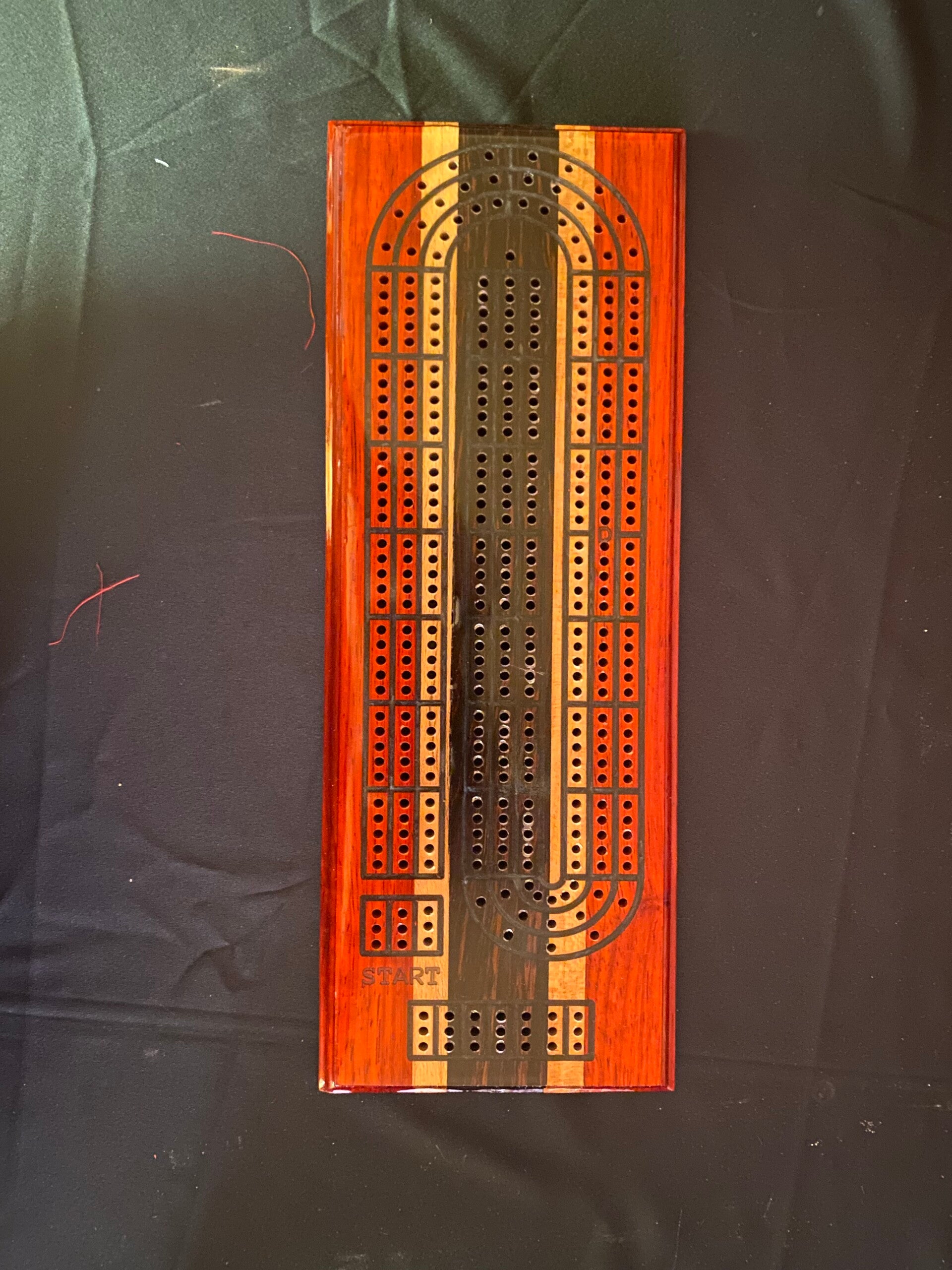 Exotic Hardwood Cribbage Board