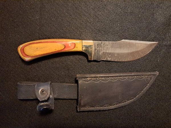 Damascus Steel 9.75in. Skinner Knife Blade