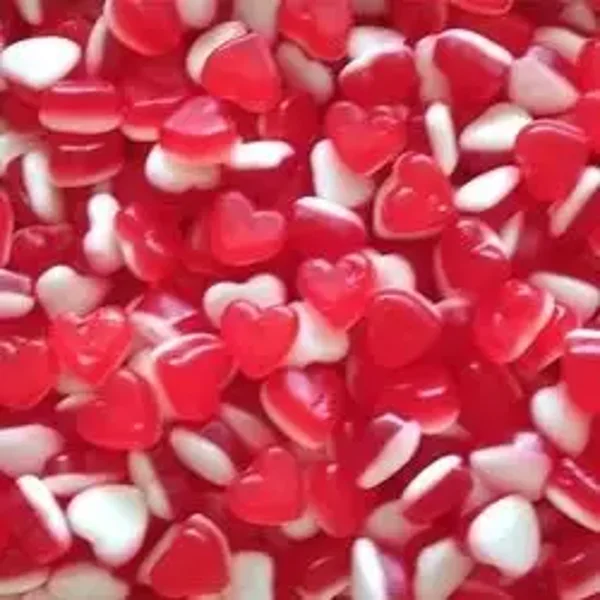 petit coeur fraise crème