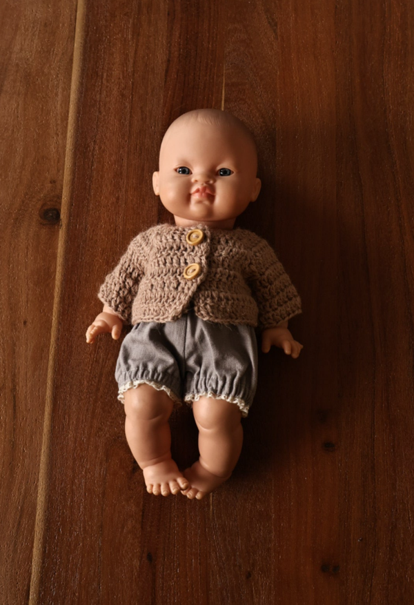 Gordi vest Lou beige bruin