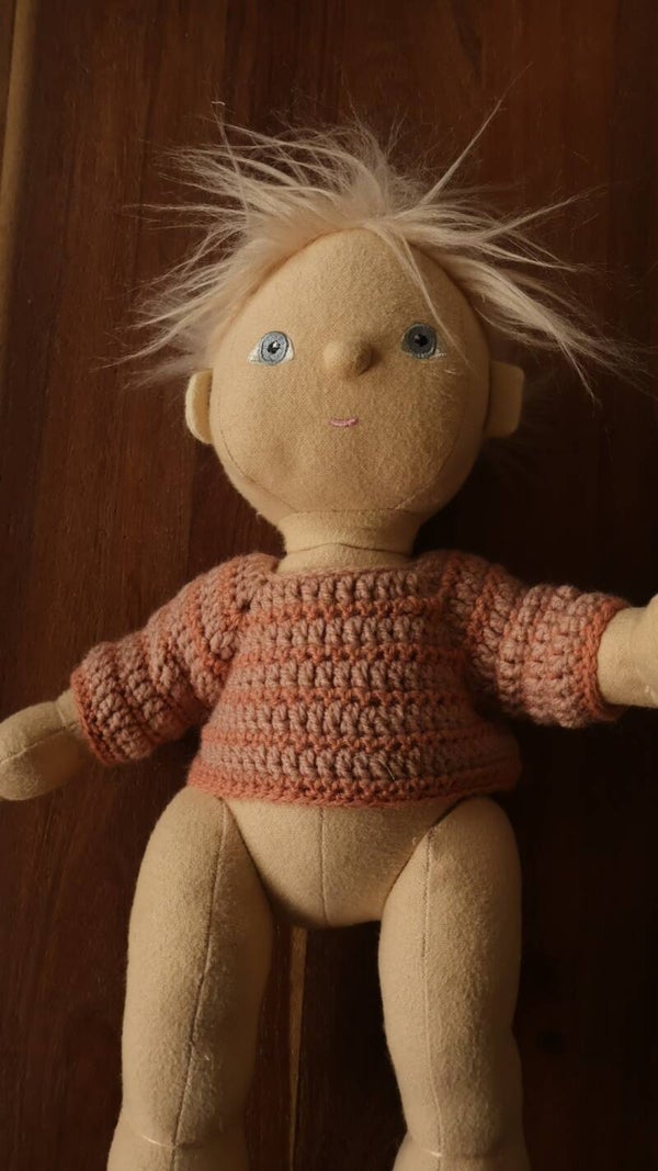 Dinkum doll trui roze streep